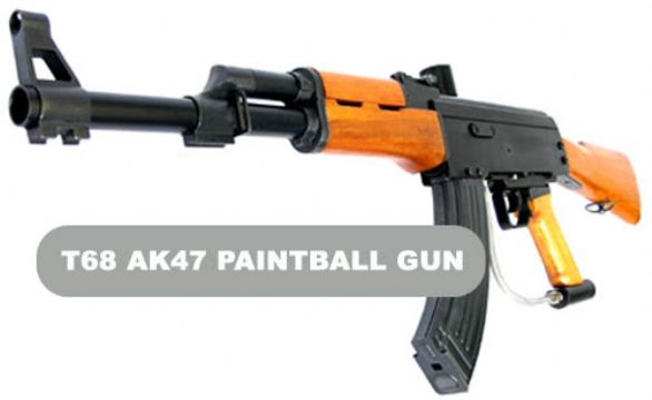 T68 Ak47 Paintball Gun (Hopper Fed) 